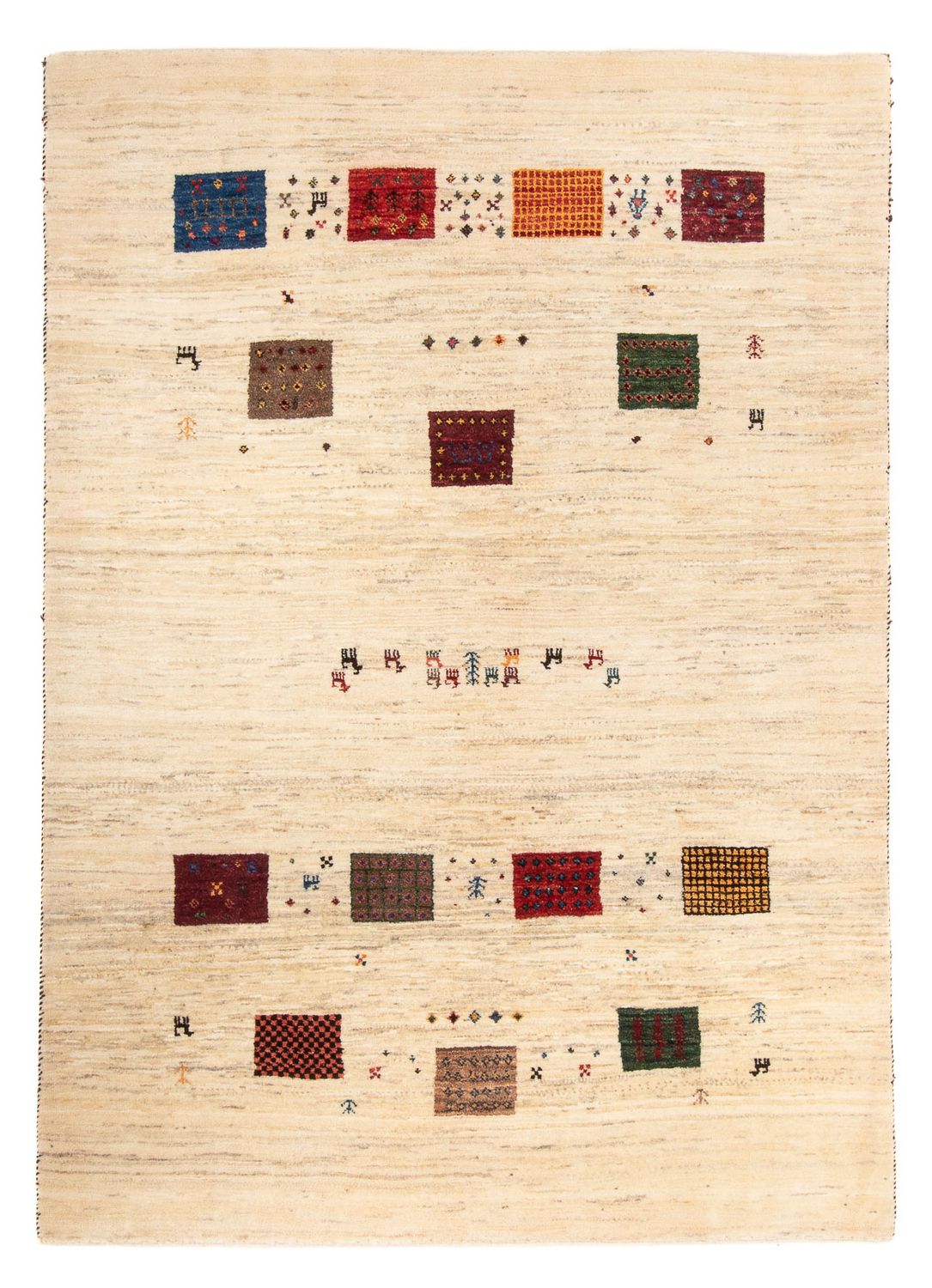 Gabbeh Teppich - Loribaft Perser - 185 x 128 cm - mehrfarbig
