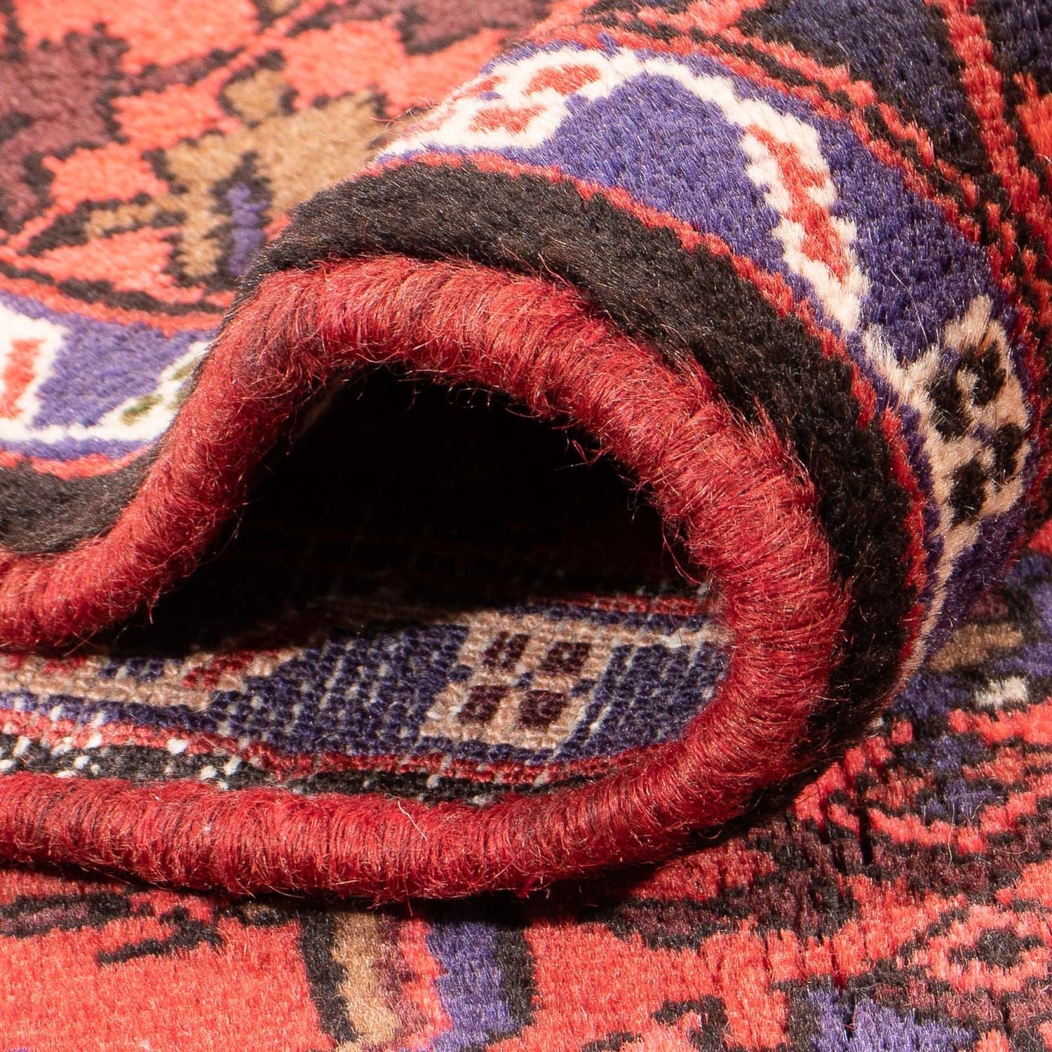 Perserteppich - Nomadic - 194 x 131 cm - rot