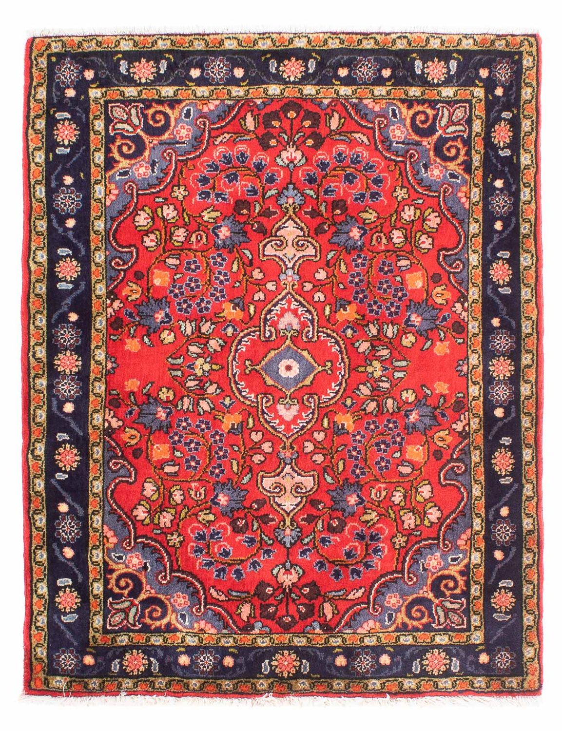 Perserteppich - Nomadic - 114 x 87 cm - rot