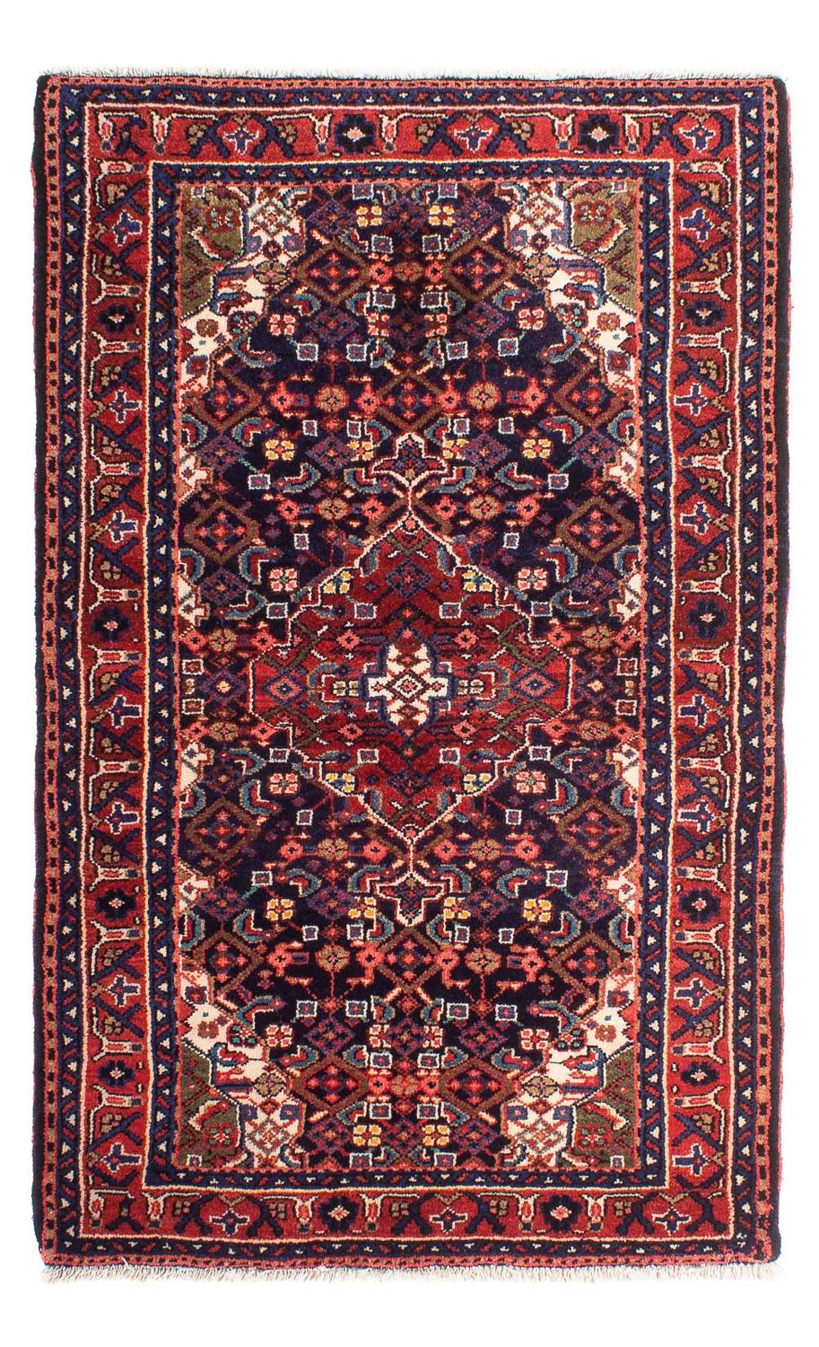 Perserteppich - Nomadic - 138 x 83 cm - dunkelblau