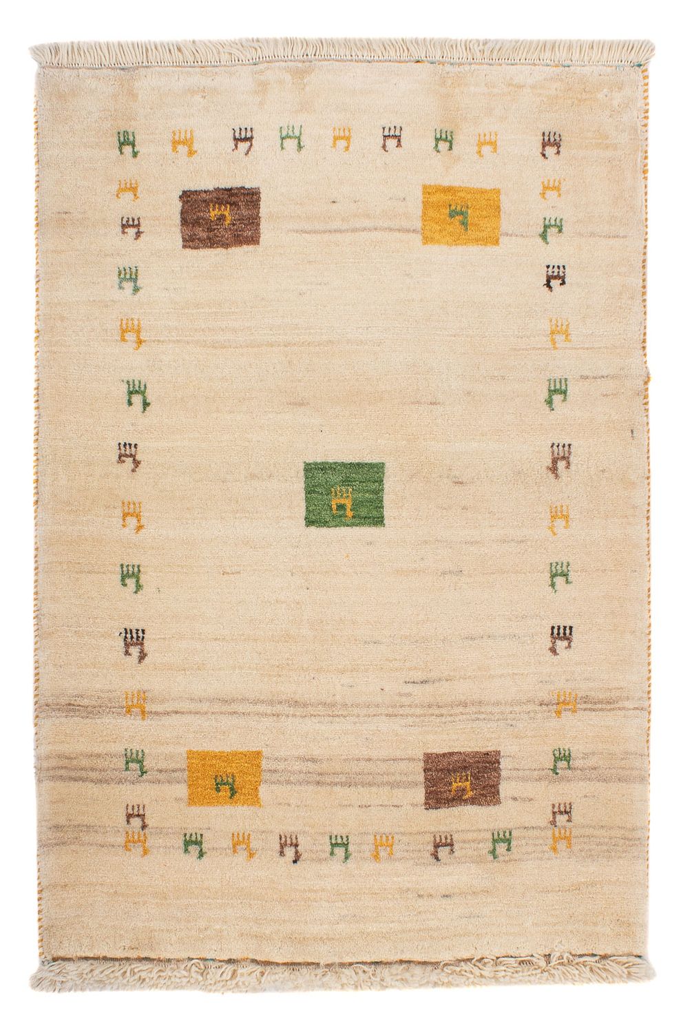 Gabbeh Teppich - Loribaft Perser - 123 x 85 cm - mehrfarbig