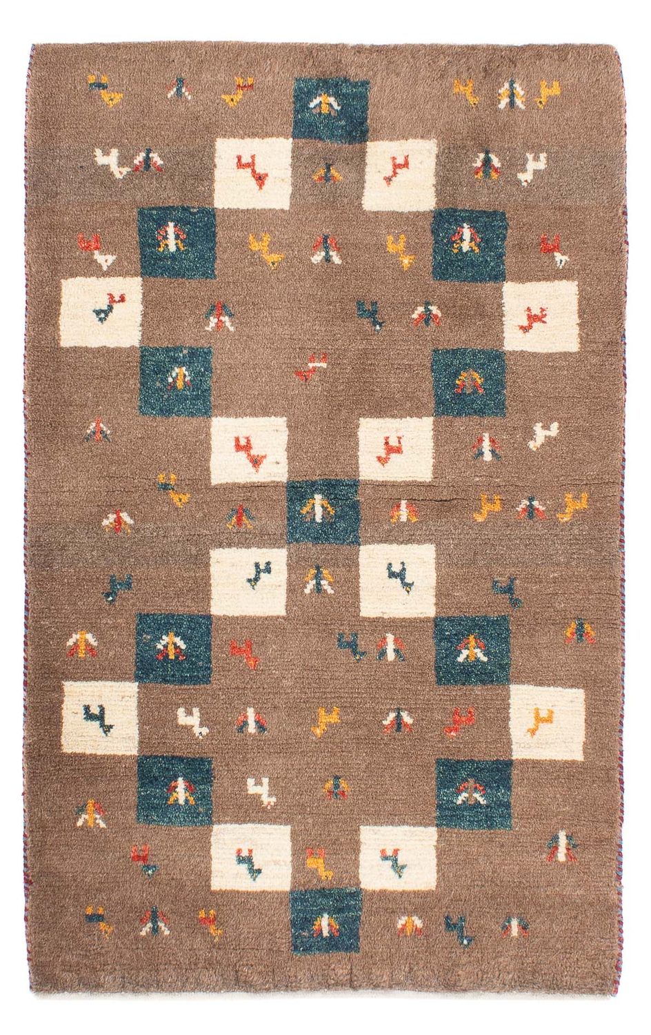 Gabbeh Teppich - Perser - 139 x 82 cm - braun