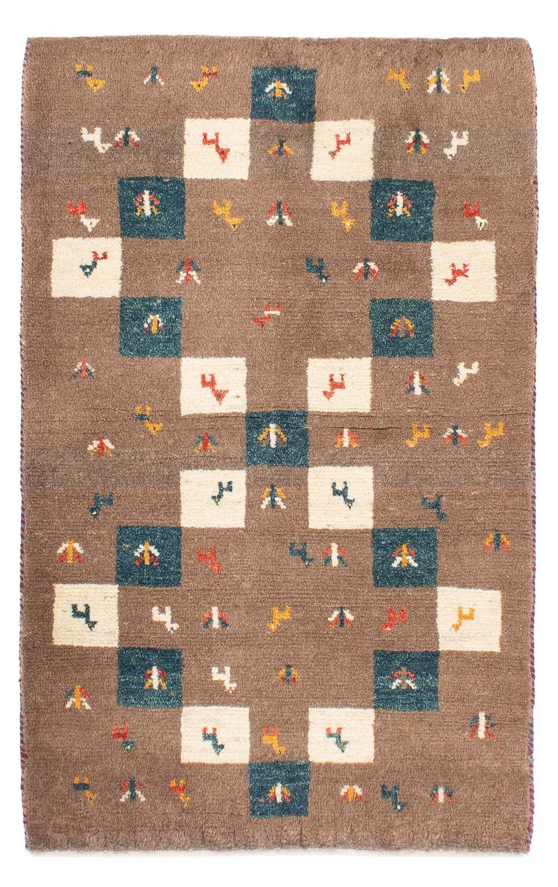 Gabbeh Teppich - Perser - 139 x 82 cm - braun