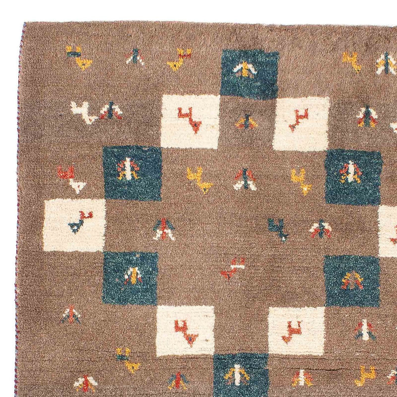 Gabbeh Teppich - Perser - 139 x 82 cm - braun