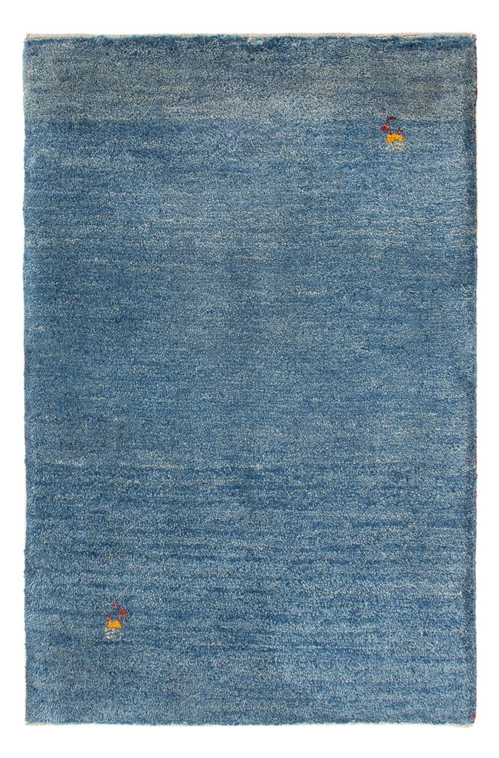 Gabbeh Teppich - Perser - 88 x 62 cm - seeblau