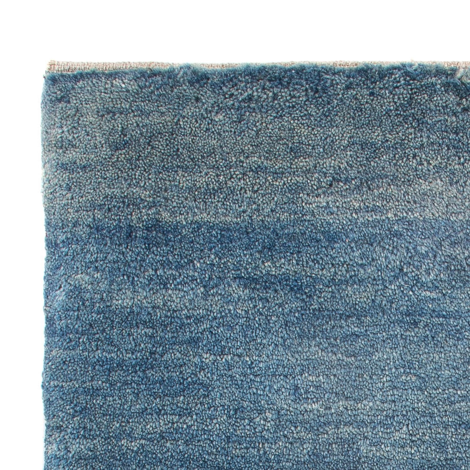 Gabbeh Teppich - Perser - 88 x 62 cm - seeblau