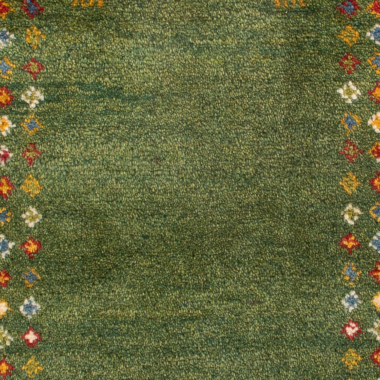 Gabbeh Teppich - Perser - 89 x 62 cm - seegrün