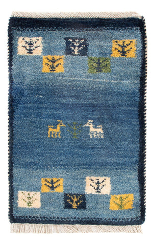 Gabbeh Teppich - Perser - 60 x 40 cm - mehrfarbig