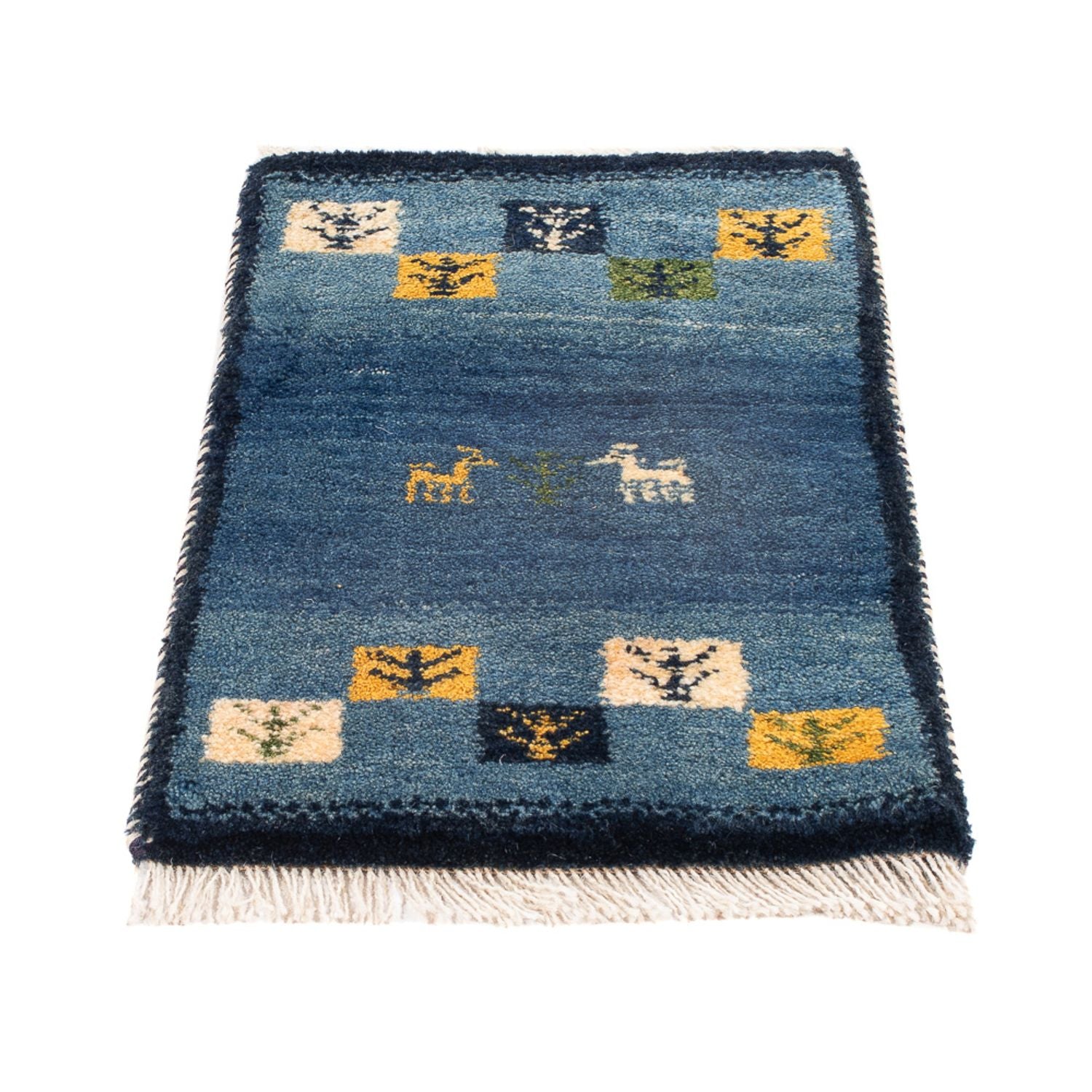 Gabbeh Teppich - Perser - 60 x 40 cm - mehrfarbig
