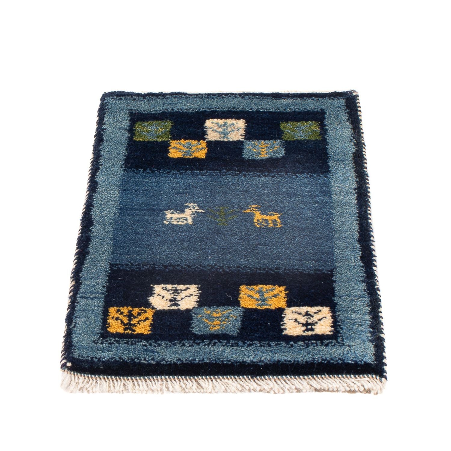 Gabbeh Teppich - Perser - 60 x 40 cm - mehrfarbig