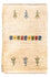 Gabbeh Teppich - Perser - 60 x 40 cm - mehrfarbig