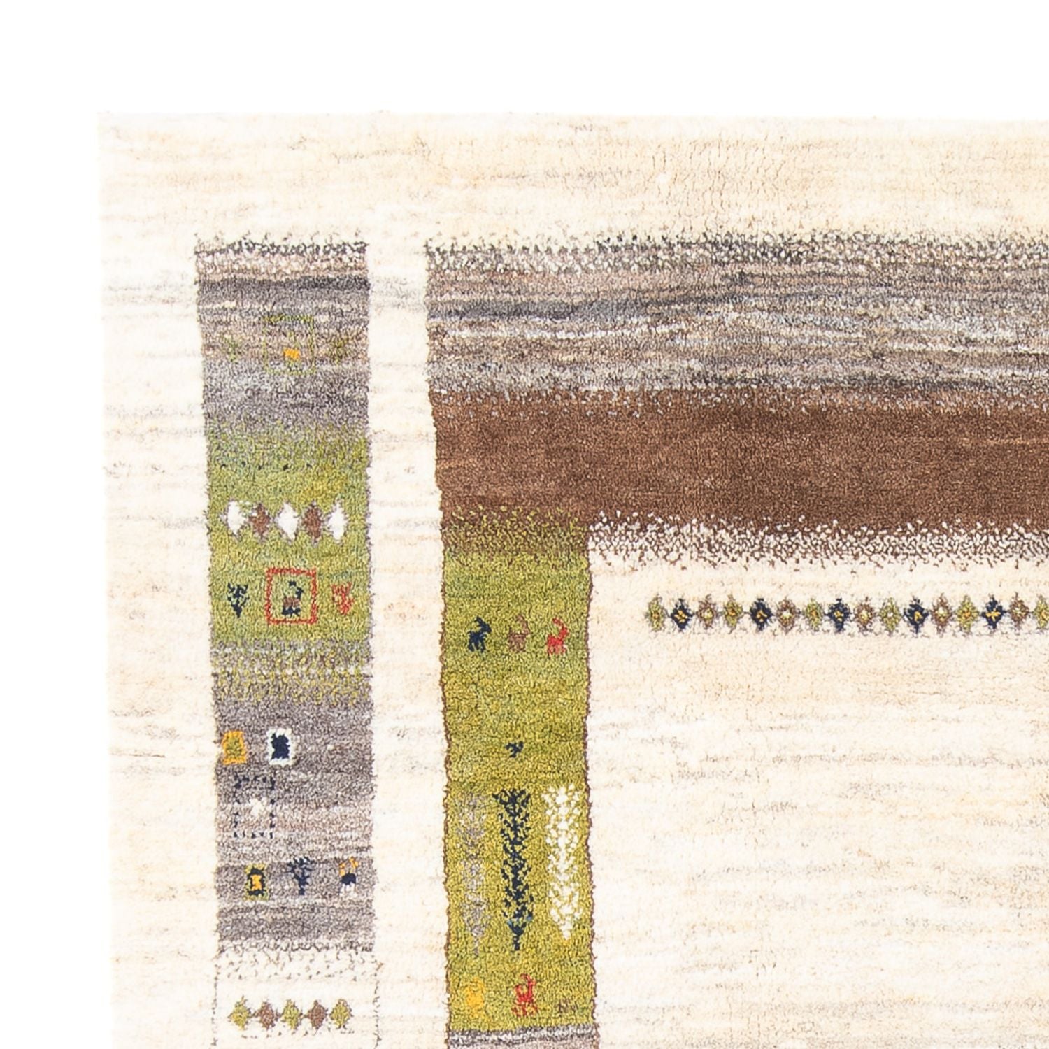 Gabbeh Teppich - Perser - 245 x 200 cm - creme