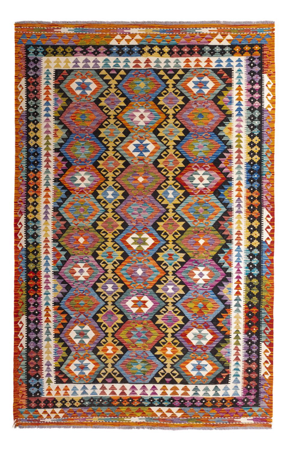 Kelim Teppich - Splash - 250 x 163 cm - mehrfarbig