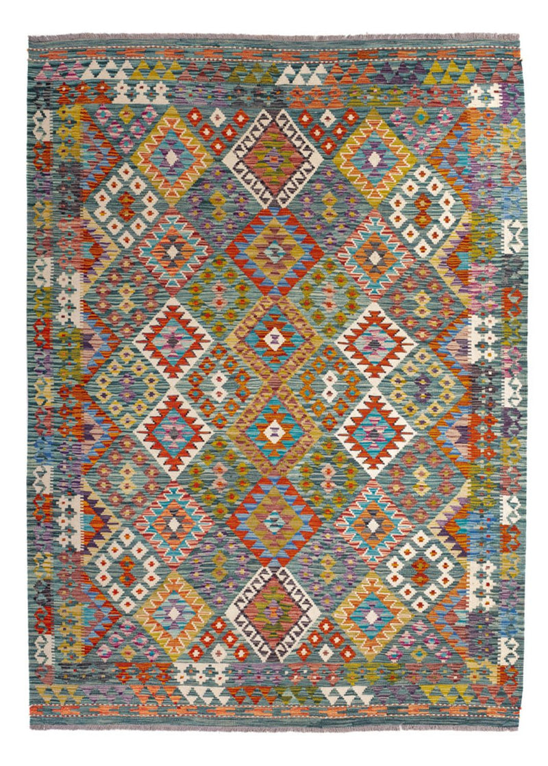 Kelim Teppich - Splash - 248 x 183 cm - mehrfarbig