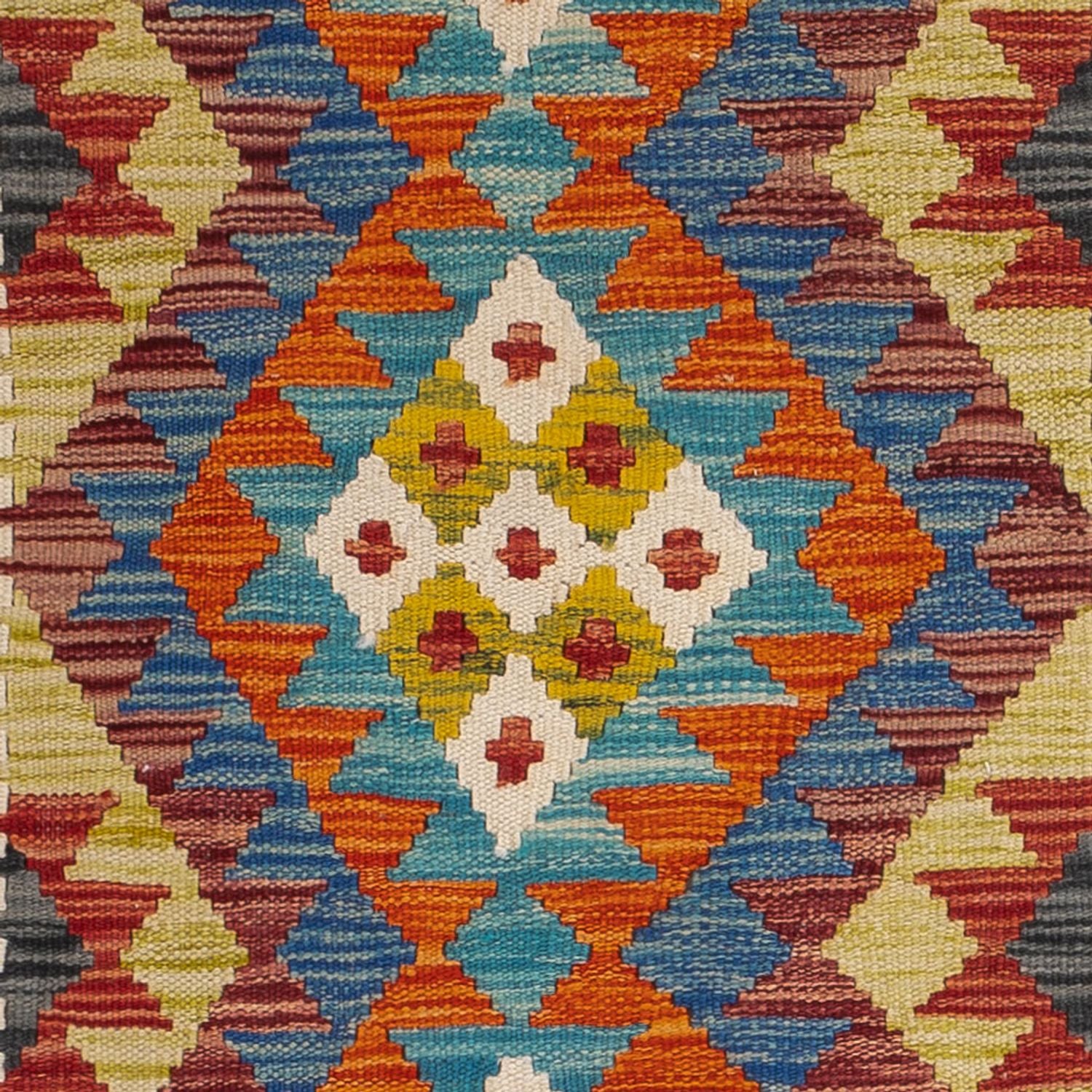 Kelim Teppich - Splash - 123 x 79 cm - mehrfarbig