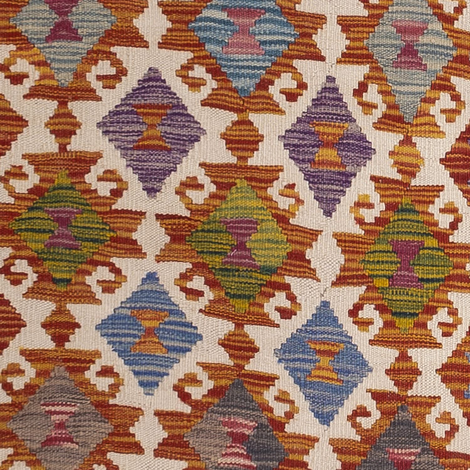 Läufer Kelim - Splash - 269 x 84 cm - mehrfarbig
