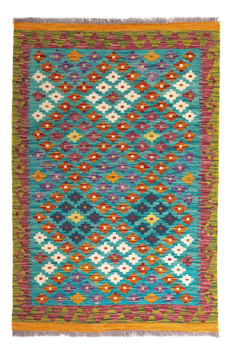 Kelim Teppich - Splash - 131 x 92 cm - mehrfarbig