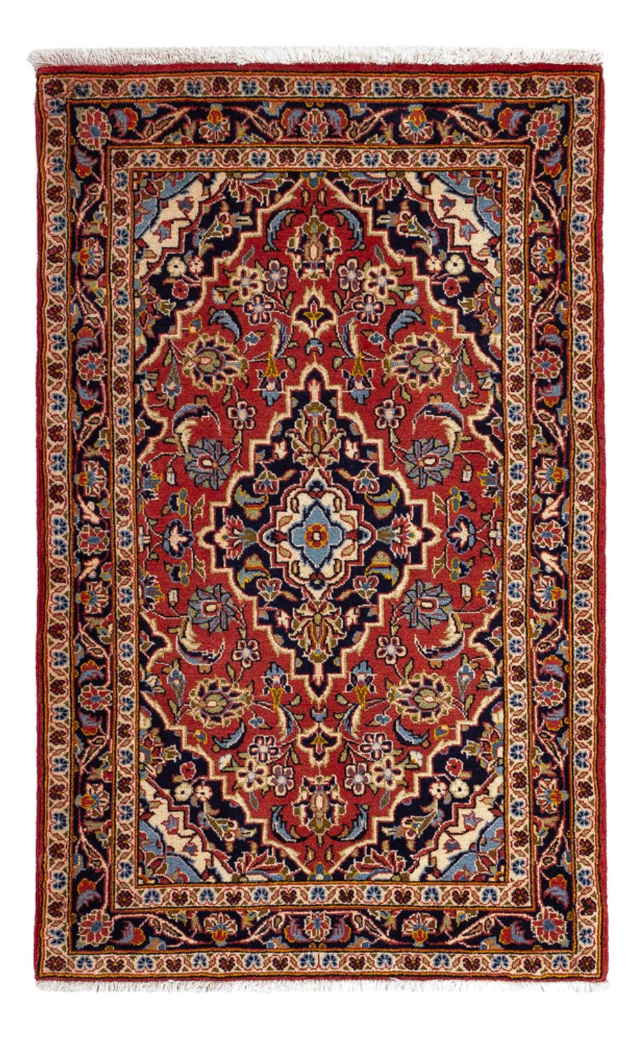 Perserteppich - Keshan - 111 x 69 cm - dunkelgrau