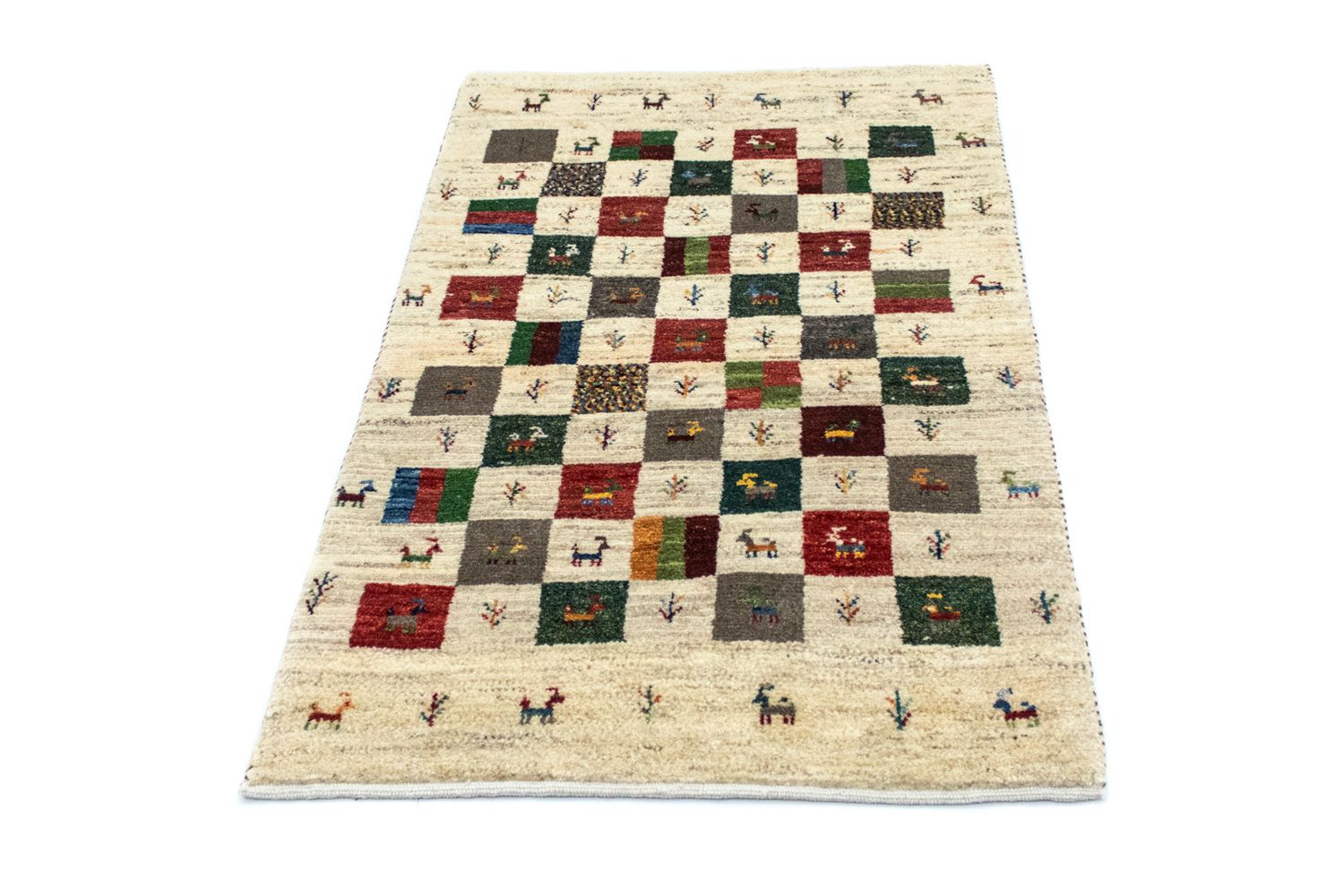 Gabbeh Teppich - Perser 129 x 80 cm - bunt