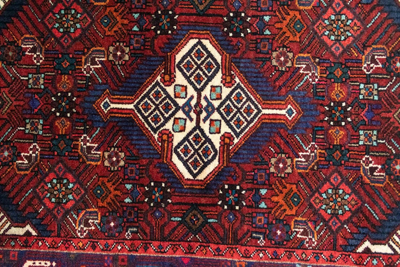 Perserteppich - Nomadic 121 x 80 cm - blau