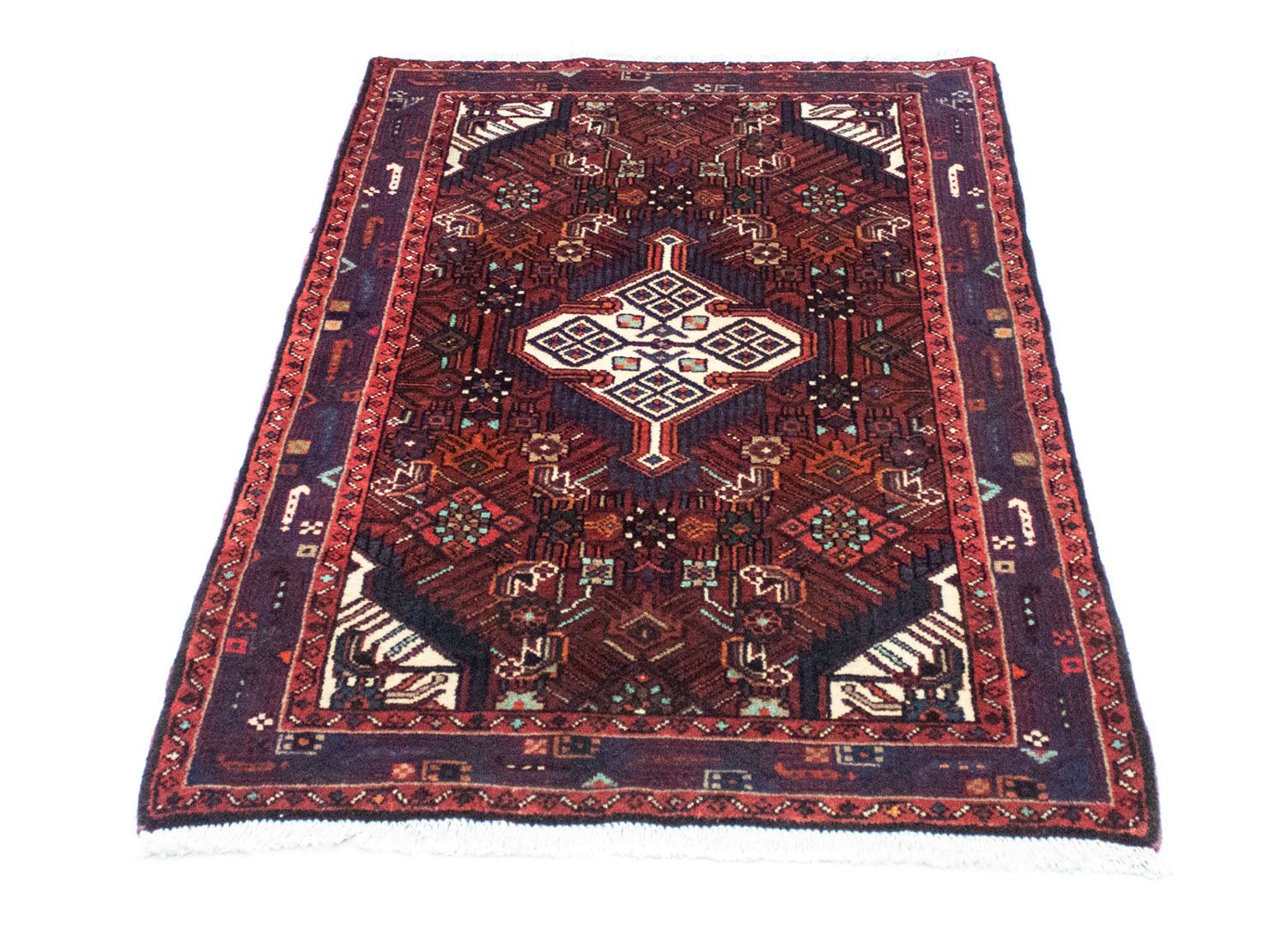 Perserteppich - Nomadic 121 x 80 cm - blau