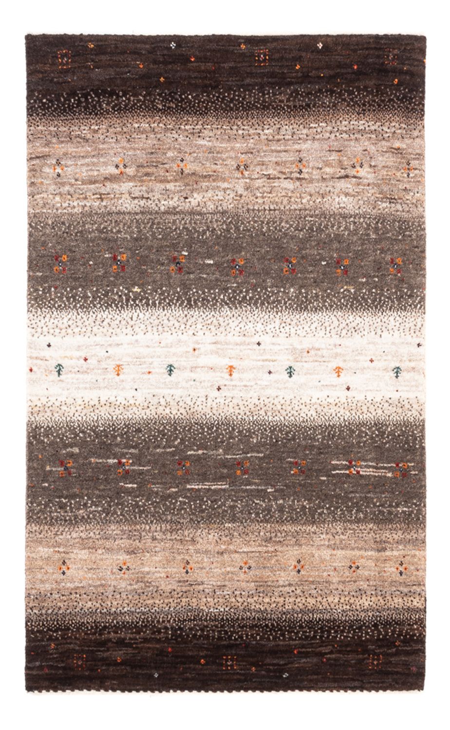 Gabbeh Teppich - Loribaft Perser - 127 x 82 cm - grau