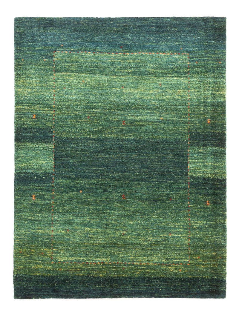 Gabbeh Teppich - Loribaft Perser - 117 x 86 cm - grün
