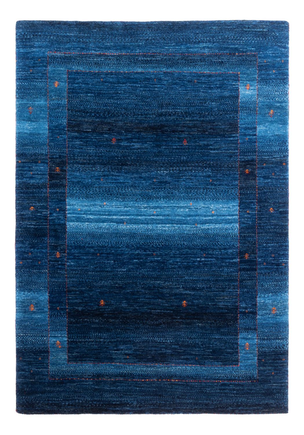 Gabbeh Teppich - Loribaft Perser - 164 x 116 cm - blau