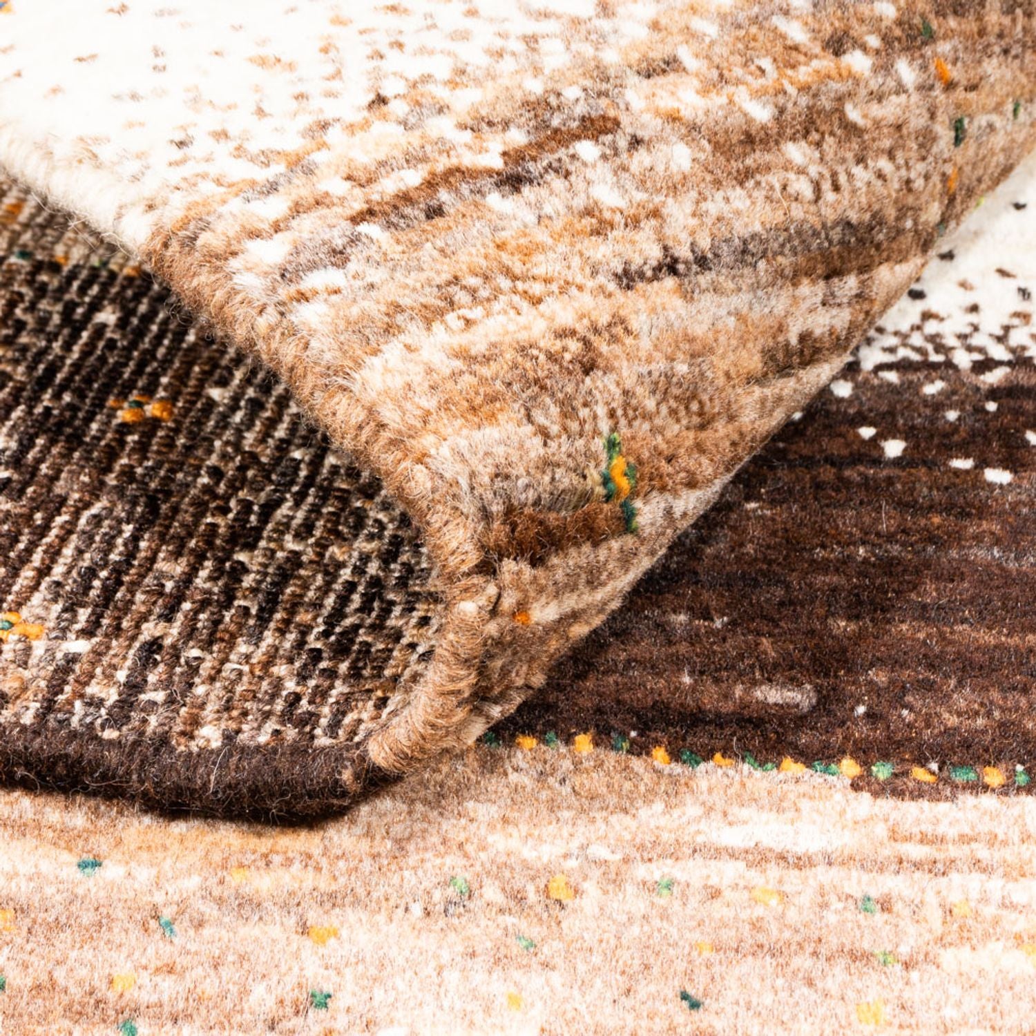 Gabbeh Teppich - Loribaft Perser - 146 x 108 cm - natur