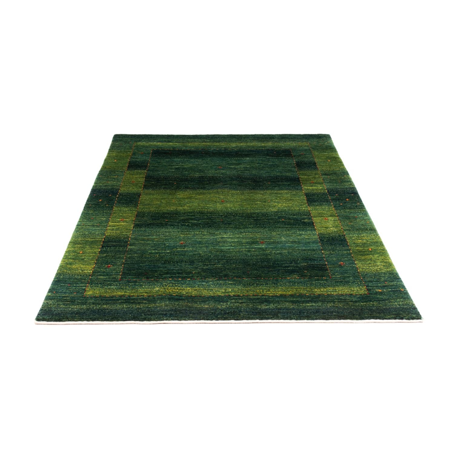 Gabbeh Teppich - Loribaft Perser - 182 x 128 cm - grün