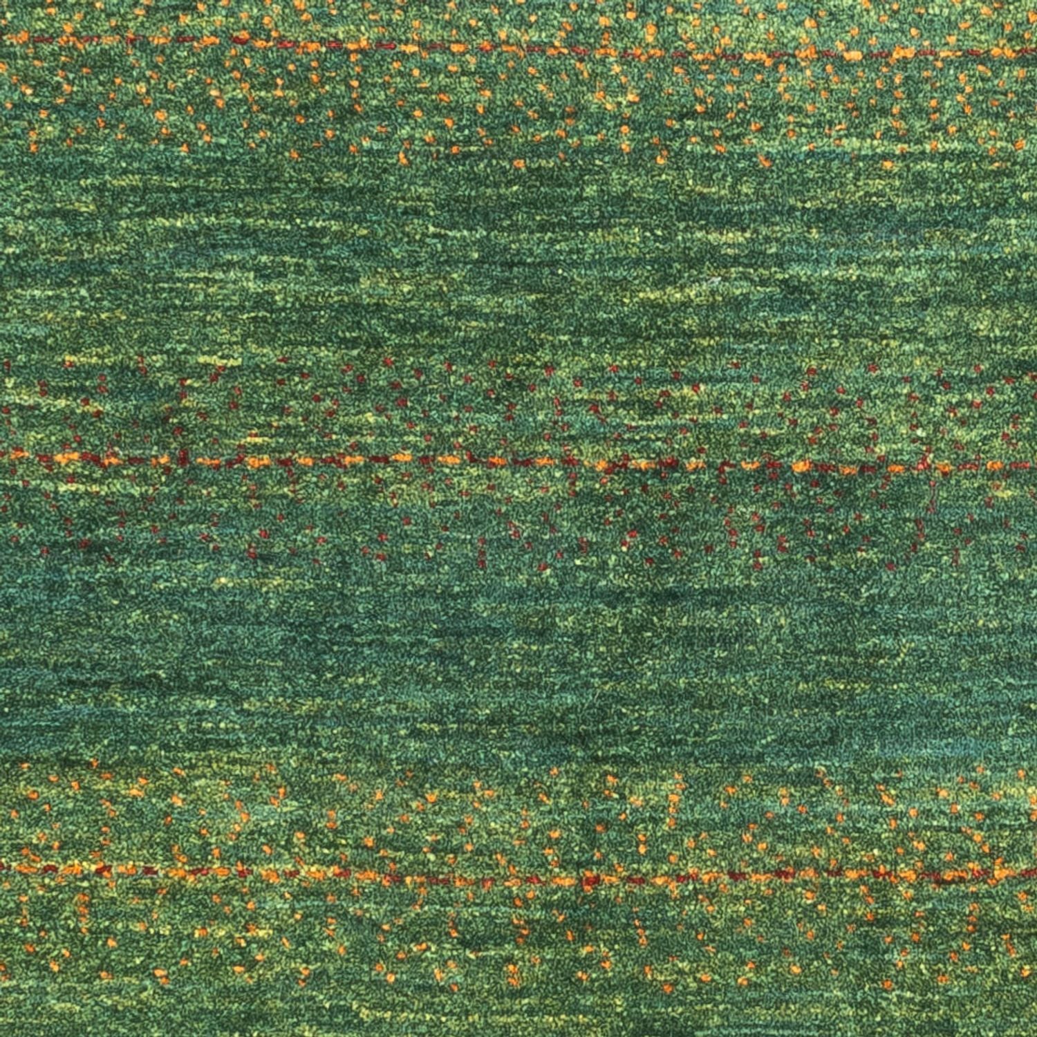 Gabbeh Teppich - Loribaft Perser - 122 x 80 cm - grün