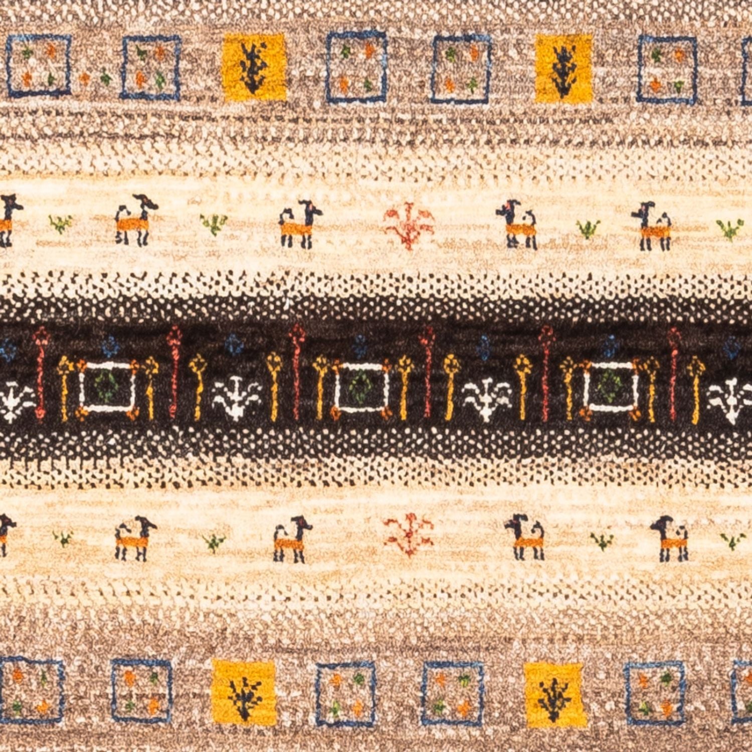 Gabbeh Teppich - Loribaft Perser - Royal - 135 x 87 cm - mehrfarbig