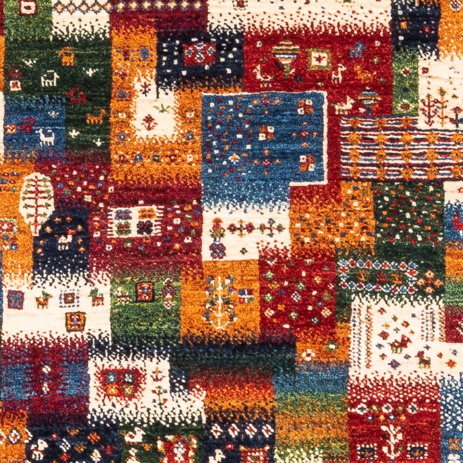 Gabbeh Teppich - Loribaft Perser - Royal - 123 x 89 cm - mehrfarbig