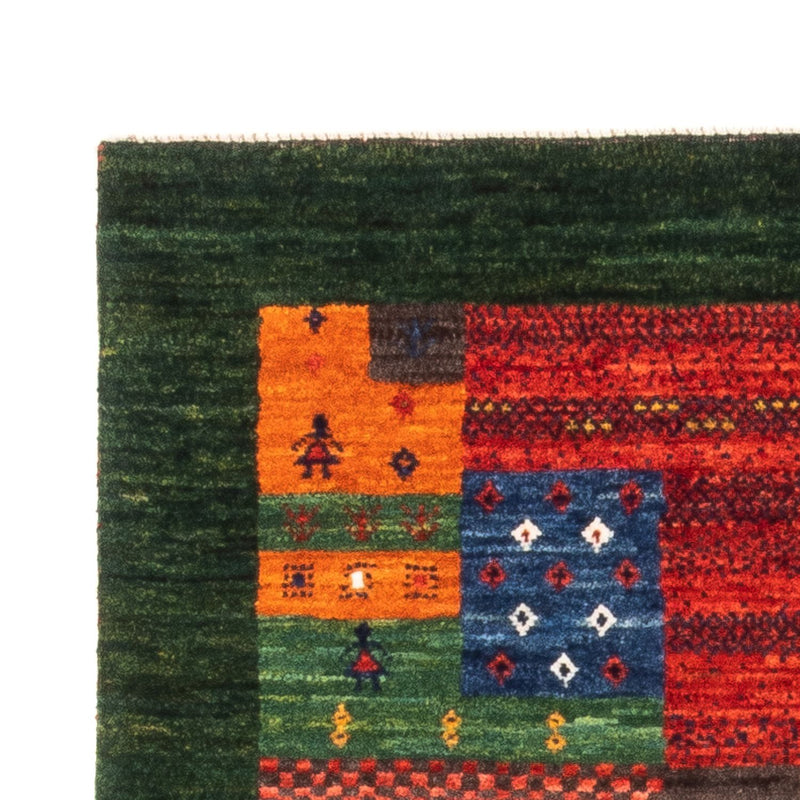 Gabbeh Teppich - Loribaft Perser - Royal - 127 x 83 cm - grün