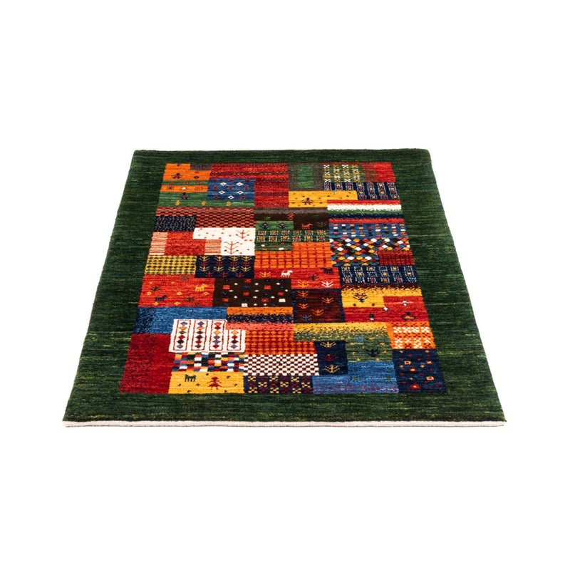 Gabbeh Teppich - Loribaft Perser - Royal - 127 x 83 cm - grün