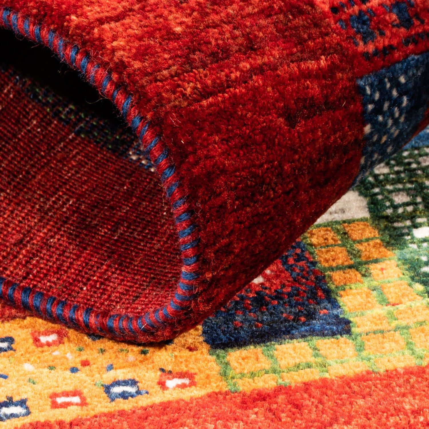 Gabbeh Teppich - Loribaft Perser - Royal - 123 x 87 cm - mehrfarbig