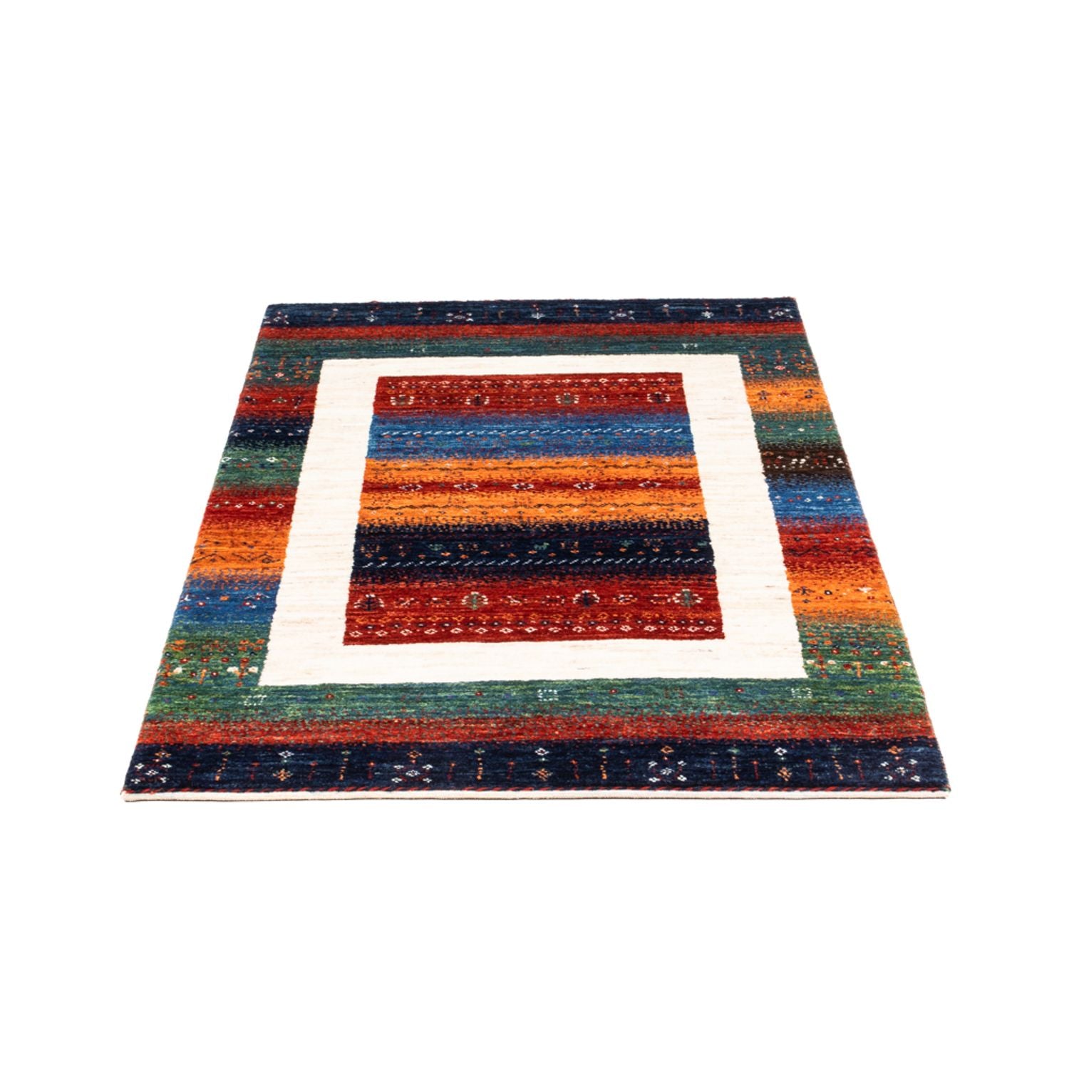 Gabbeh Teppich - Loribaft Perser - Royal - 140 x 84 cm - mehrfarbig