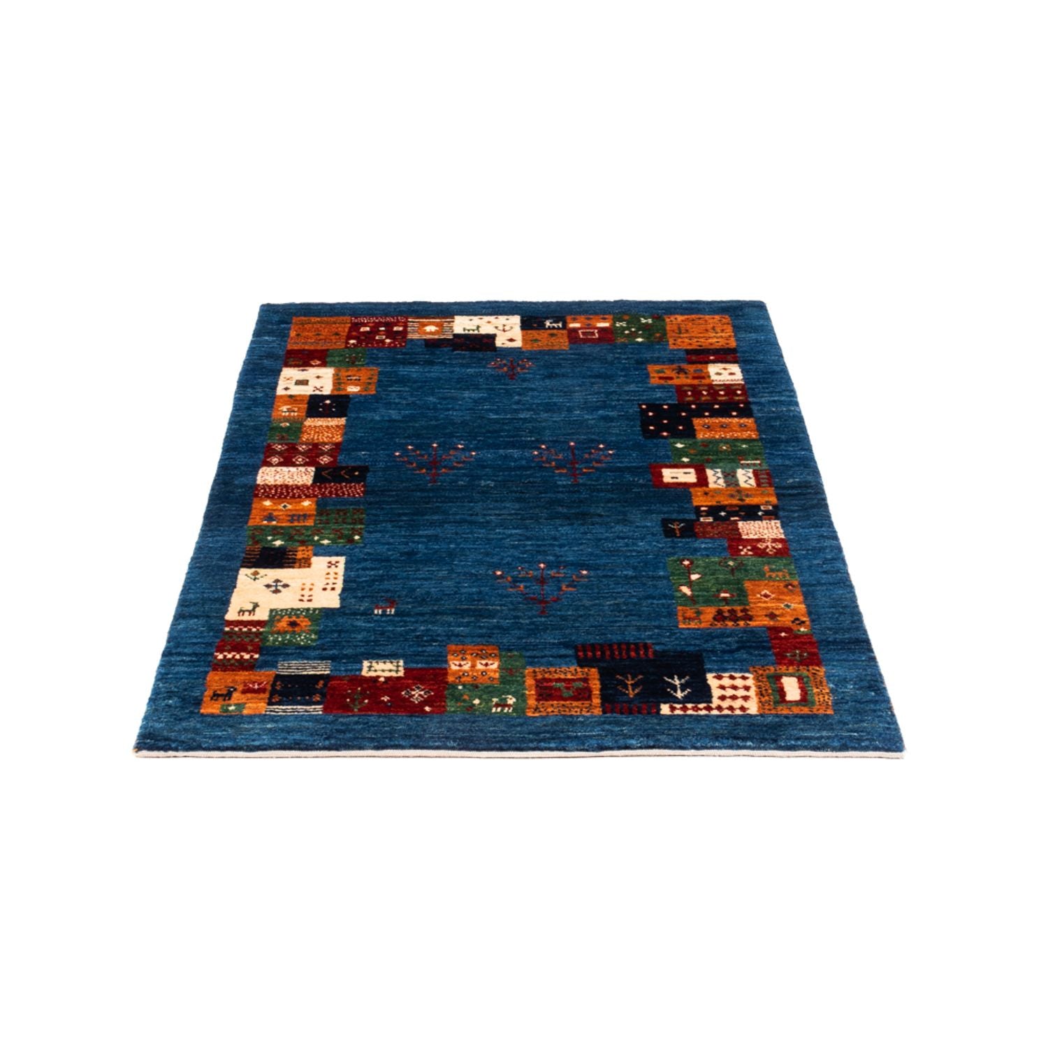 Gabbeh Teppich - Loribaft Perser - Royal - 128 x 83 cm - mehrfarbig