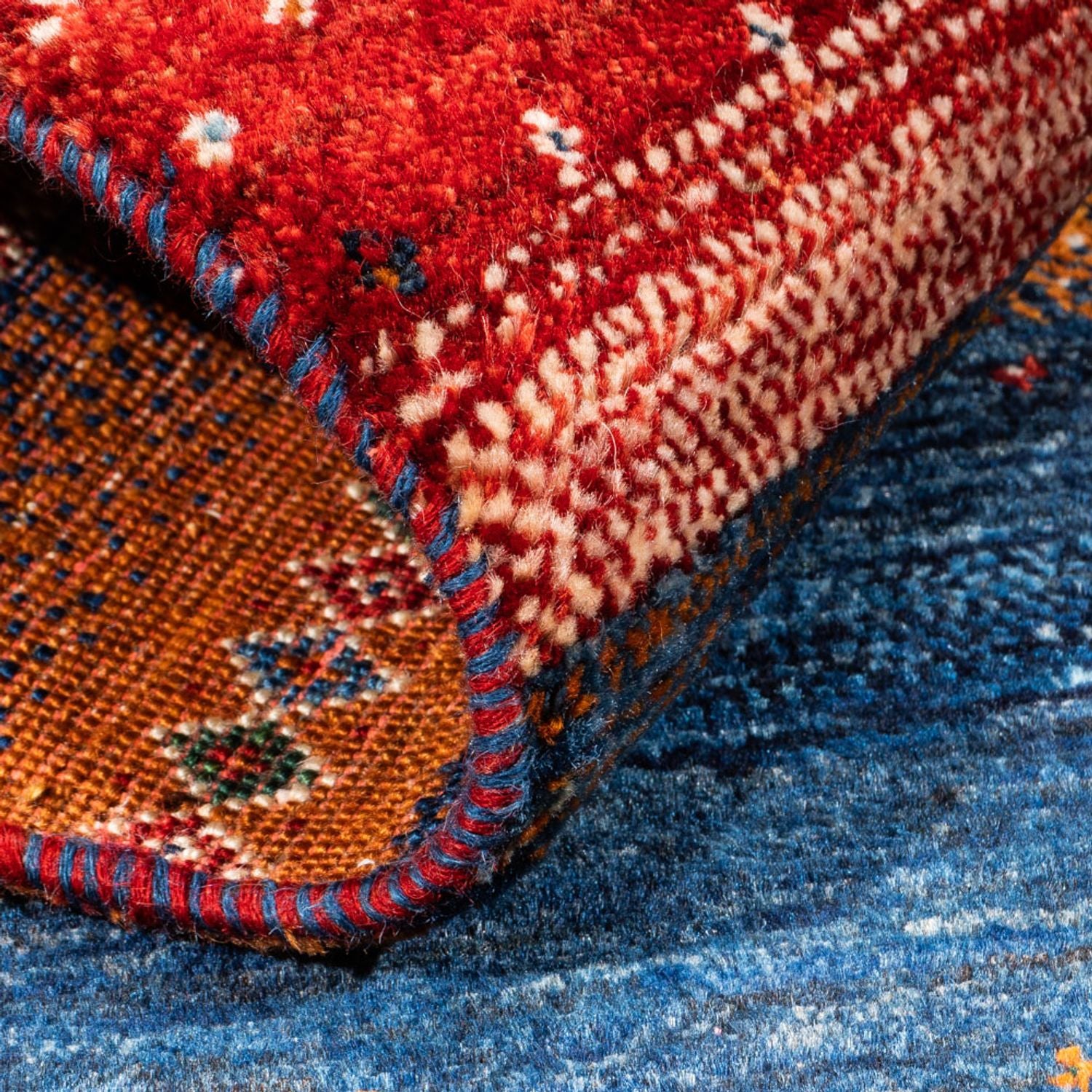 Gabbeh Teppich - Loribaft Perser - Royal - 135 x 85 cm - mehrfarbig