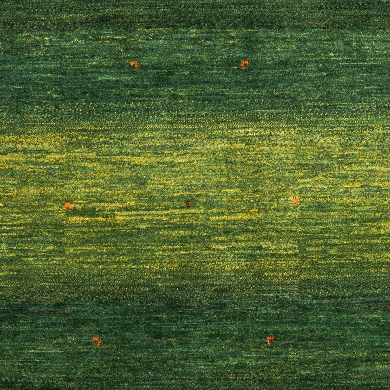 Gabbeh Teppich - Loribaft Perser - 191 x 153 cm - grün