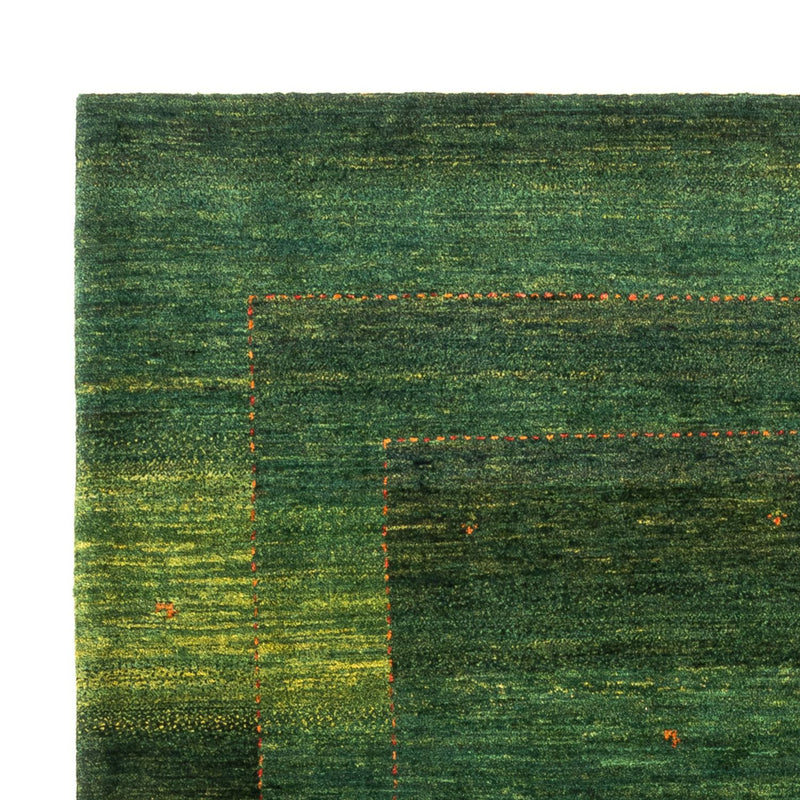 Gabbeh Teppich - Loribaft Perser - 191 x 153 cm - grün
