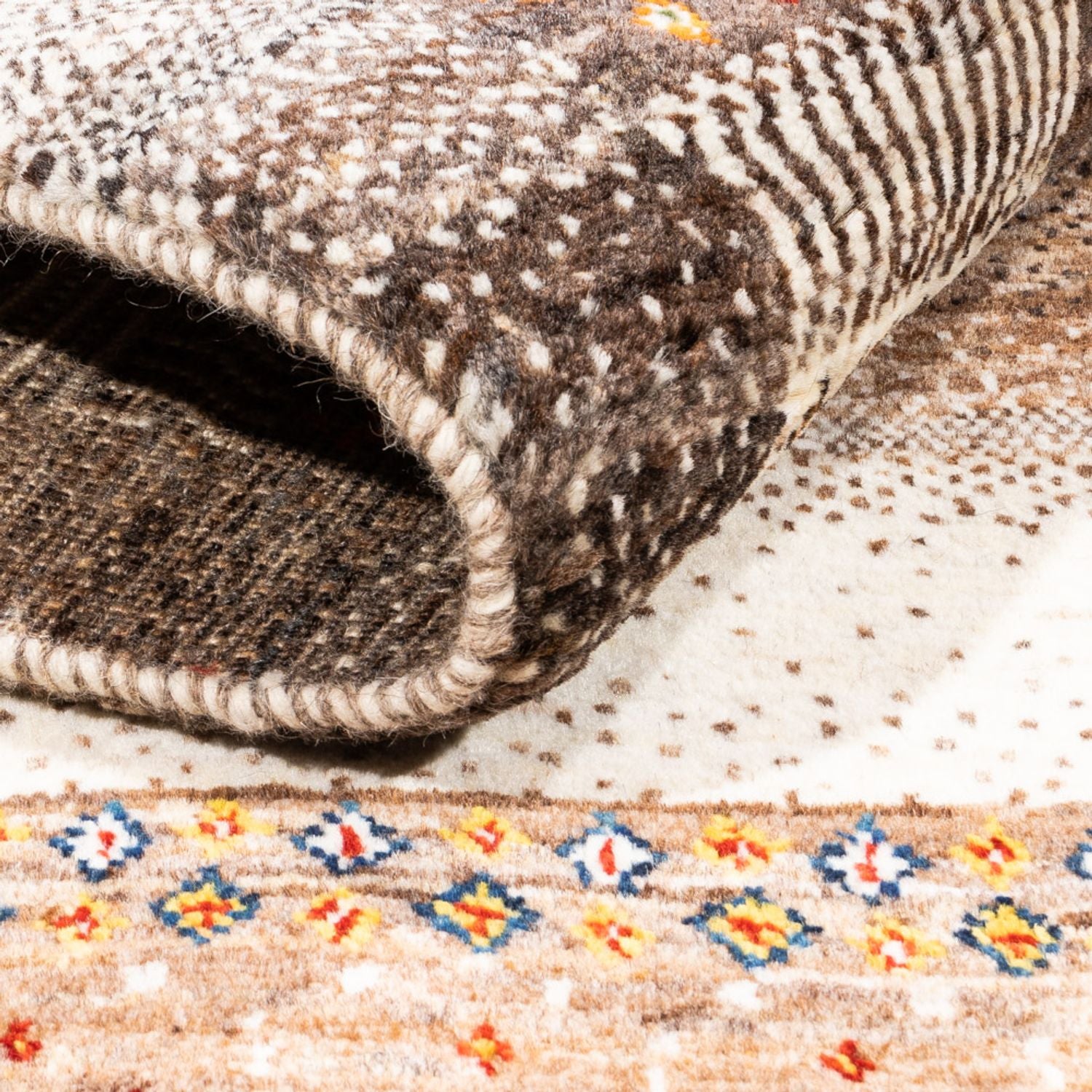 Gabbeh Teppich - Loribaft Perser - Royal - 200 x 127 cm - natur