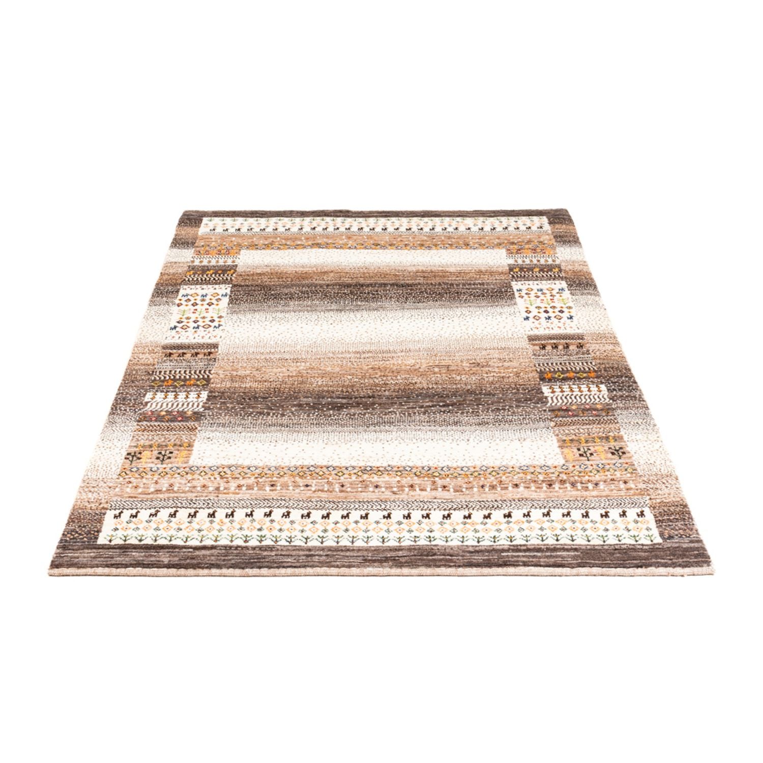 Gabbeh Teppich - Loribaft Perser - Royal - 200 x 127 cm - natur