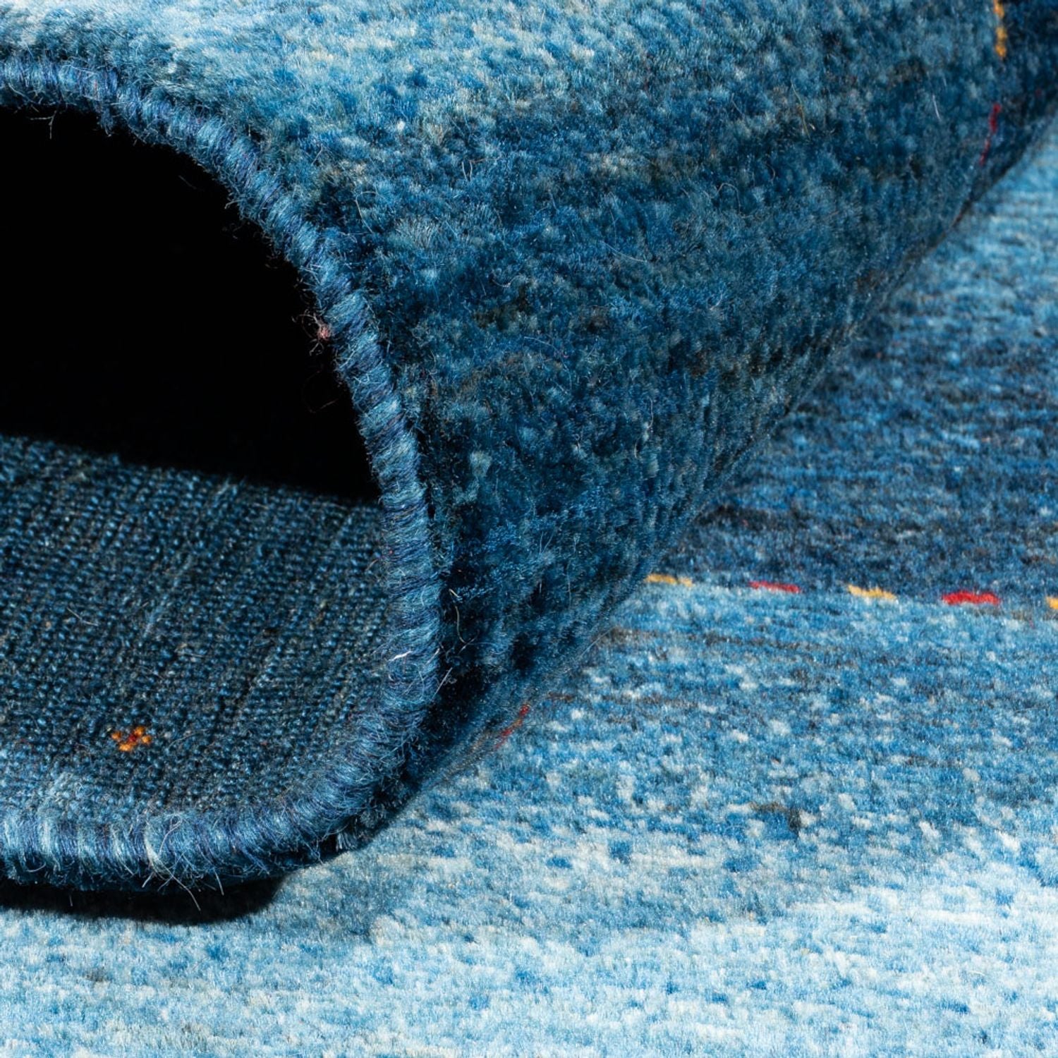 Gabbeh Teppich - Loribaft Perser - 209 x 154 cm - blau
