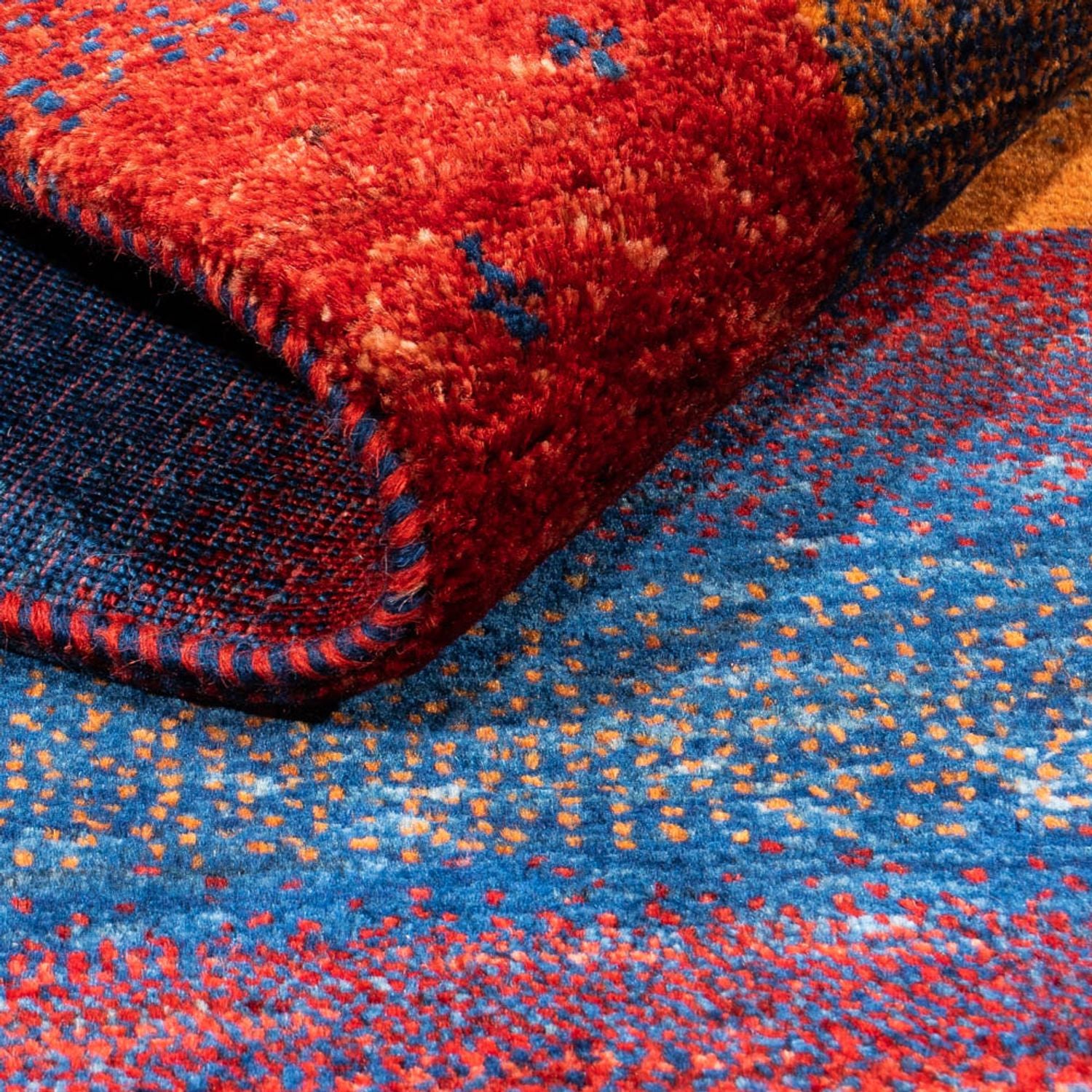 Gabbeh Teppich - Loribaft Perser - 123 x 81 cm - mehrfarbig