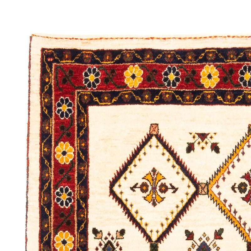 Gabbeh Teppich - Perser - 155 x 114 cm - creme