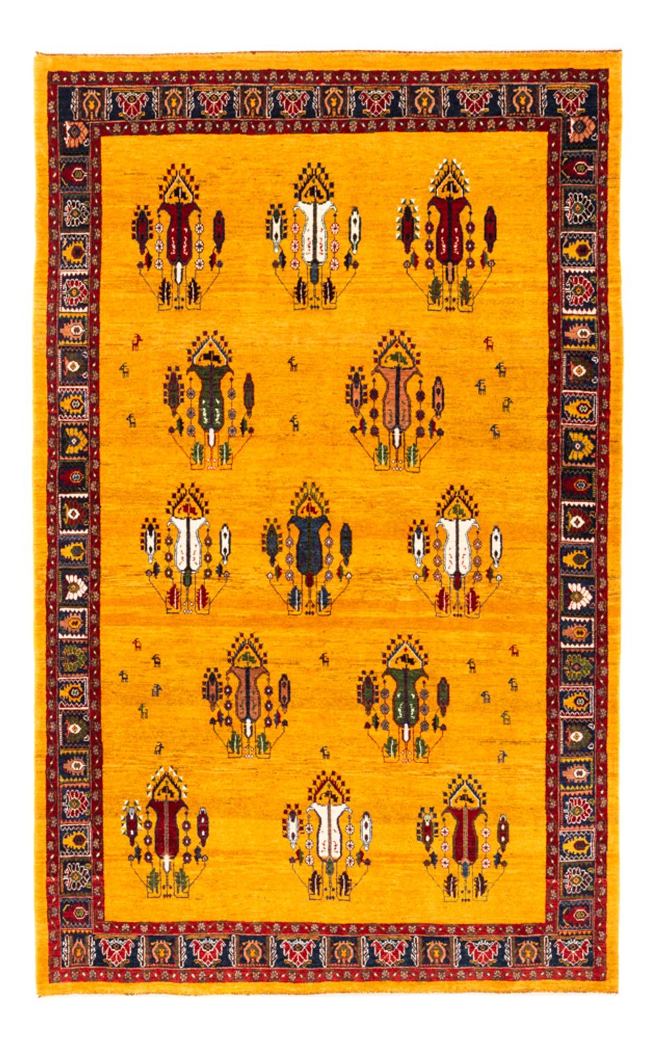 Gabbeh Teppich - Perser - 230 x 150 cm - gold