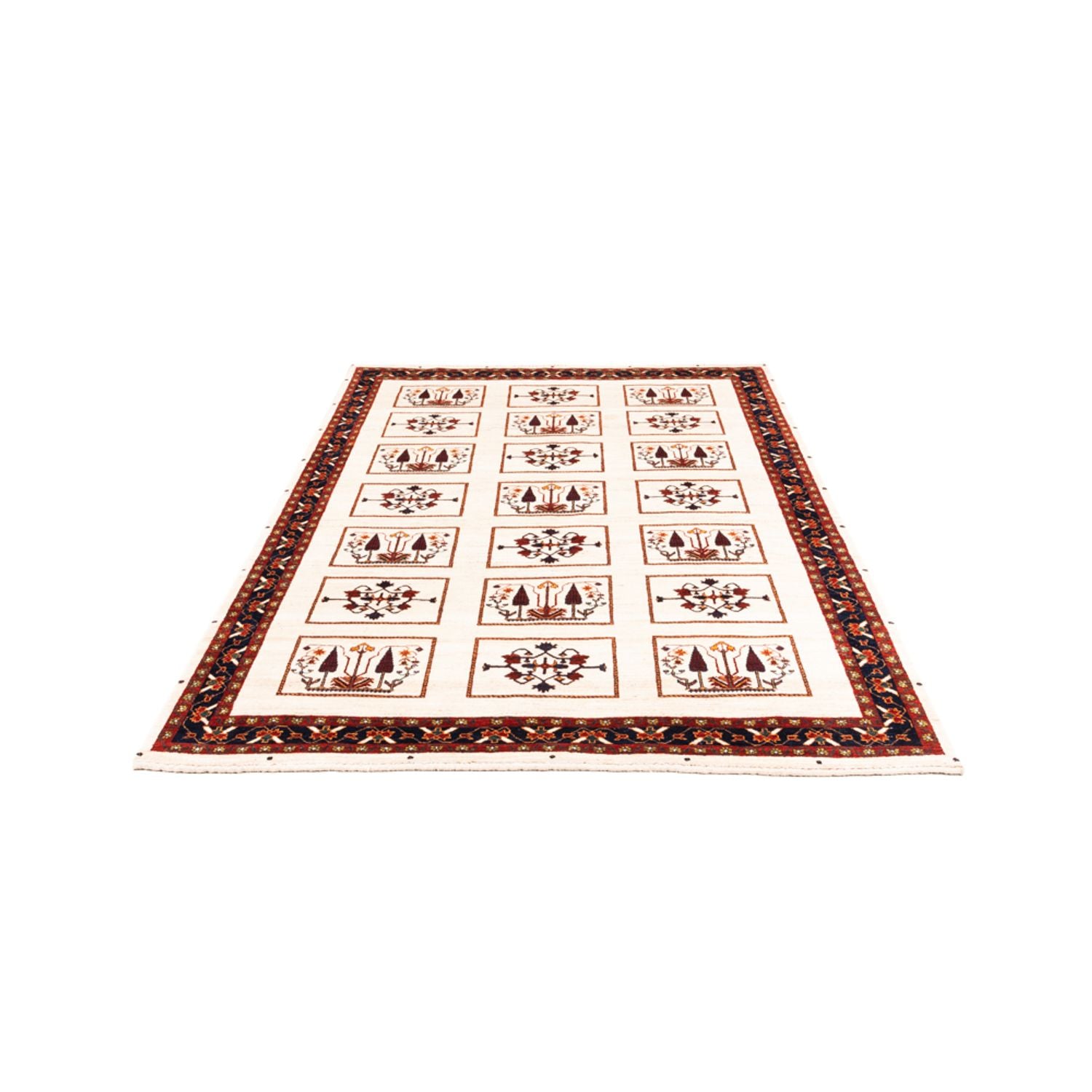 Gabbeh Teppich - Perser - 210 x 154 cm - creme