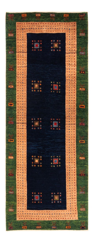 Läufer Gabbeh - Perser - 202 x 82 cm - dunkelblau