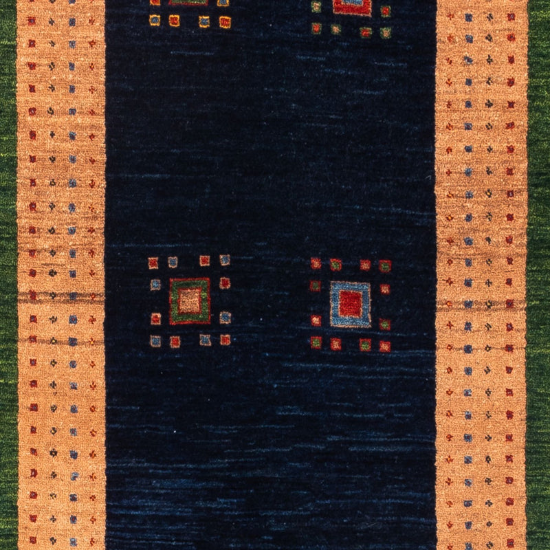 Läufer Gabbeh - Perser - 202 x 82 cm - dunkelblau